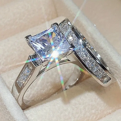 2pc Sparkling Ring Set