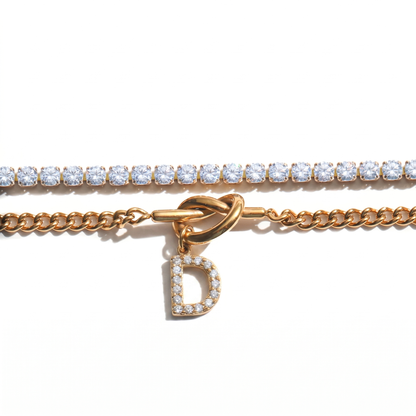 2pc Sparkle Knot Bracelet