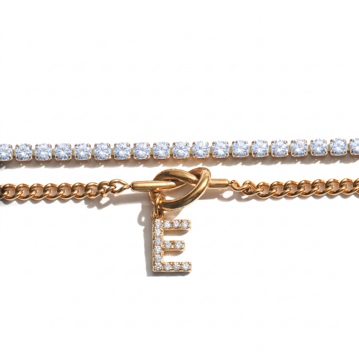 2pc Sparkle Knot Bracelet