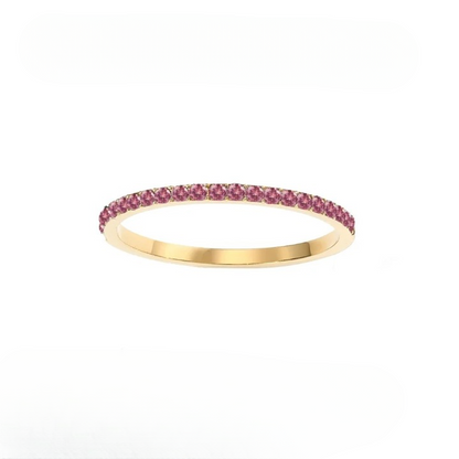 Dainty Thin Birthstone Ring