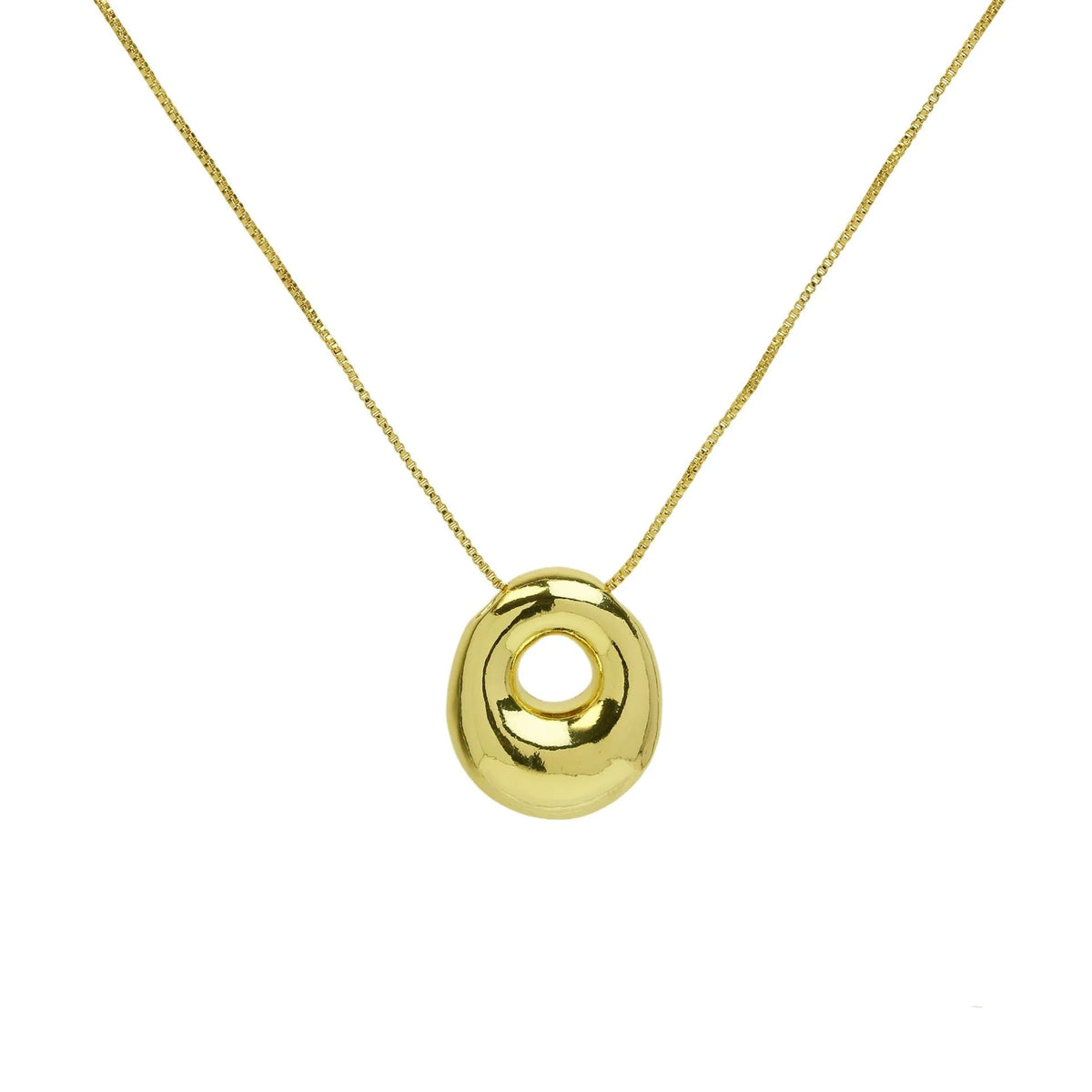 Chunky Balloon Initial Letter Necklace