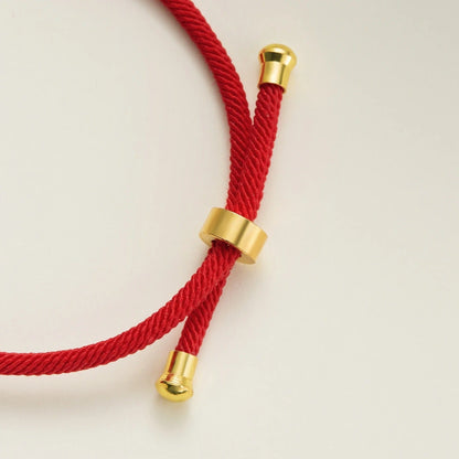 Initial Heart Rope Bracelet