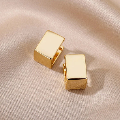 Geometric Square Hoop Earrings