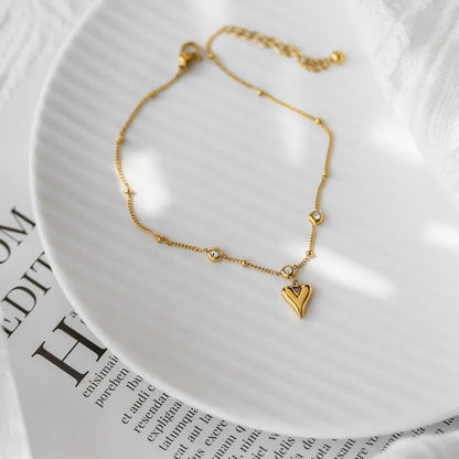 Beaded Love Ornament Anklet