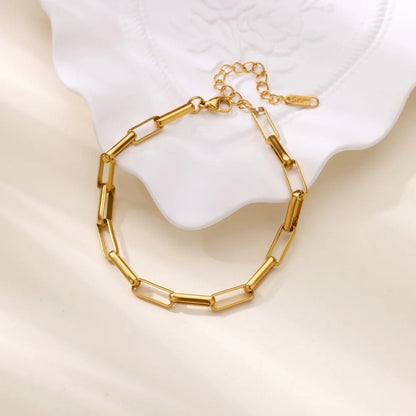 Dainty Large Paper Clip Bracelet