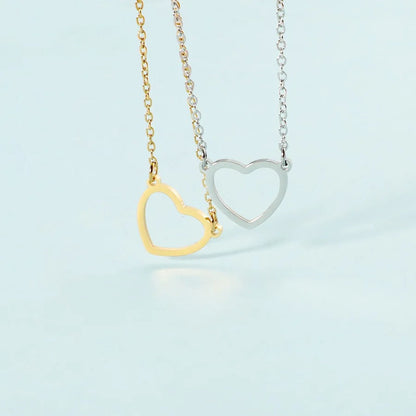 Hollow Love Heart Necklace
