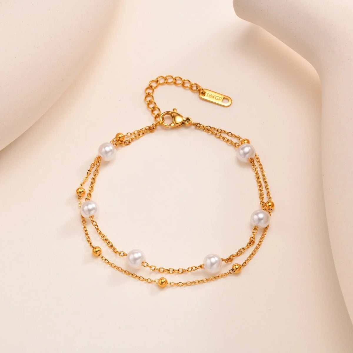 Double Layered Pearl Bracelet