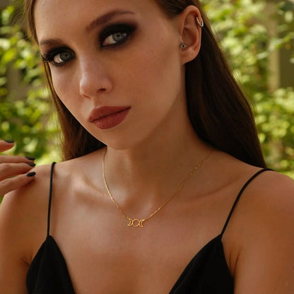 Triple Moon Necklace