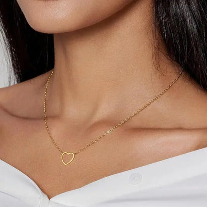 Hollow Love Heart Necklace