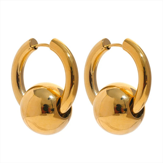 Round Ball Earrings
