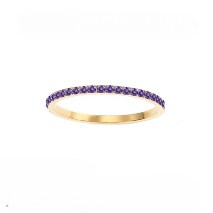 Dainty Thin Birthstone Ring