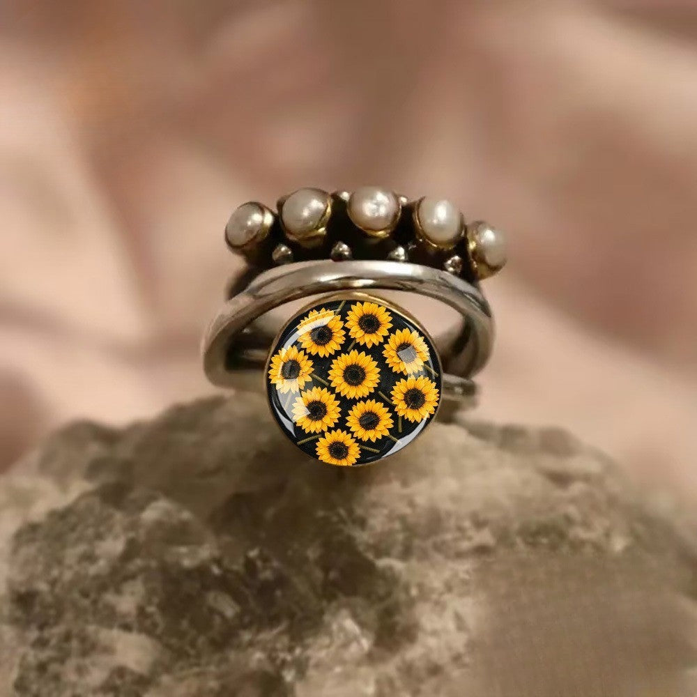 Sunflower Dome Ring