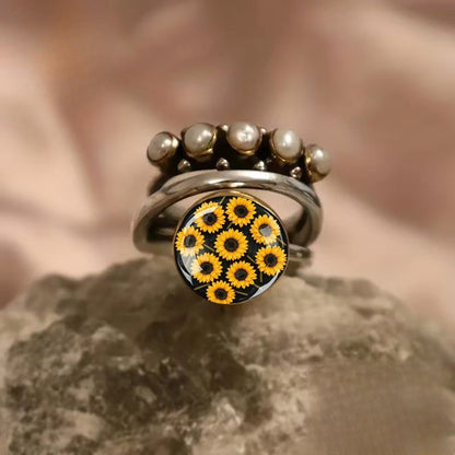 Sunflower Dome Ring