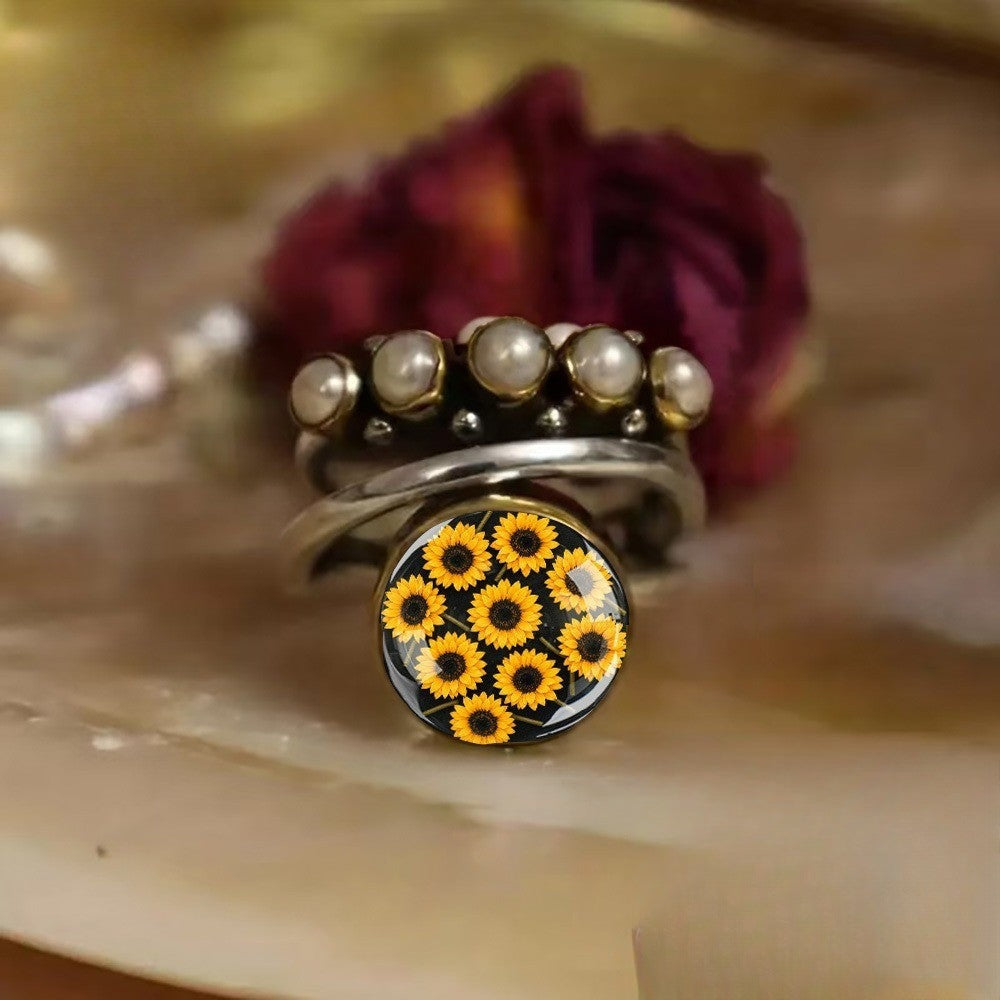 Sunflower Dome Ring