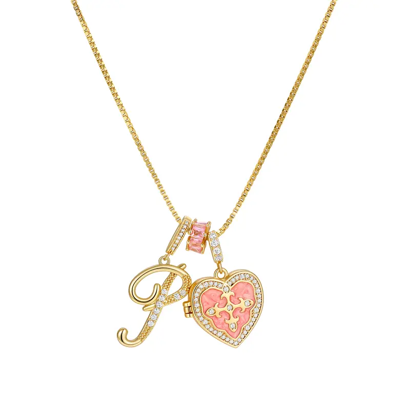 Fleur De Lis Initial Necklace