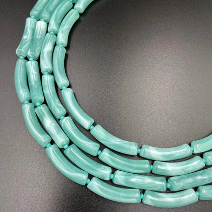 Mint Green Beaded Necklace