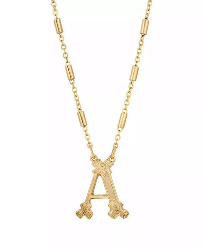 Ornate Initial A Necklace