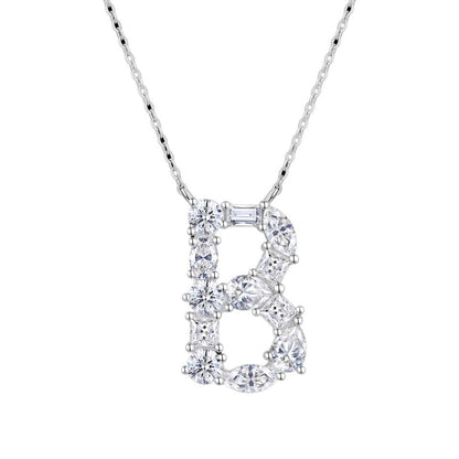 Moissanite Letter B Necklace