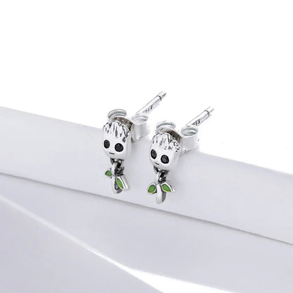 Green Sprout Drop Earrings