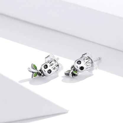 Green Sprout Drop Earrings