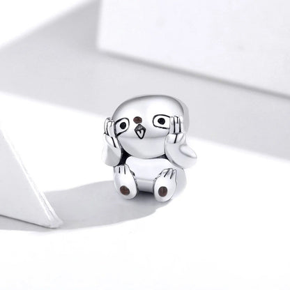 Covered Eyes Sloth Charm