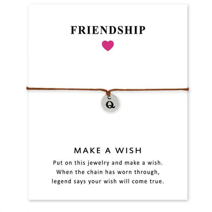 Initial Disc Charm Bracelet