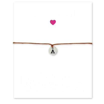 Initial Disc Charm Bracelet
