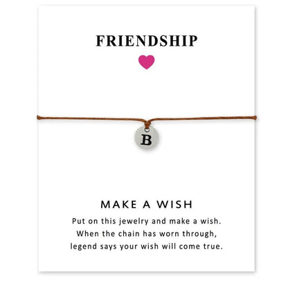Initial Disc Charm Bracelet