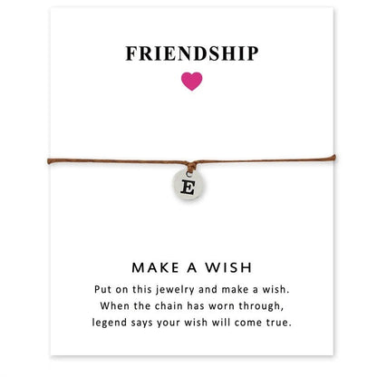 Initial Disc Charm Bracelet