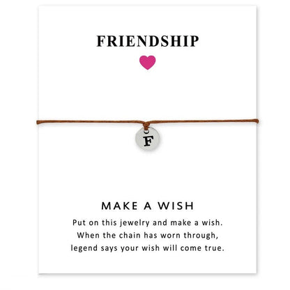 Initial Disc Charm Bracelet