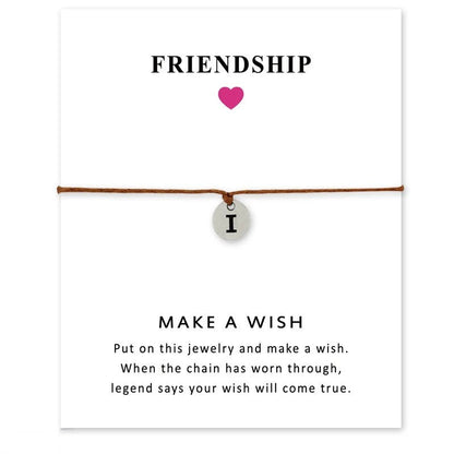 Initial Disc Charm Bracelet