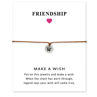 Initial Disc Charm Bracelet