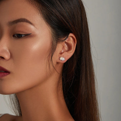 Brown Sloth Stud Earrings