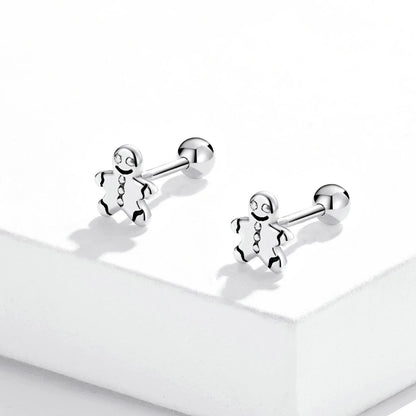Gingerbread Man Stud Earrings
