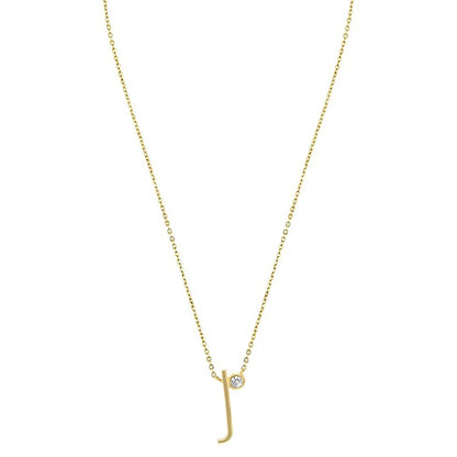 Crystal Initial Link Necklace