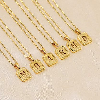 Glitter Initial Pendant Necklace