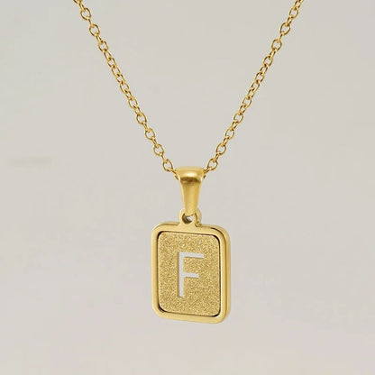 Glitter Initial Pendant Necklace