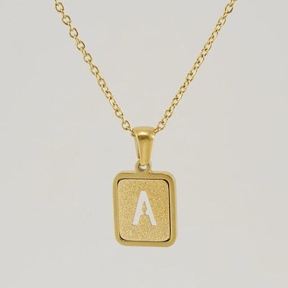 Glitter Initial Pendant Necklace