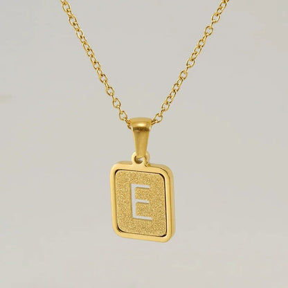 Glitter Initial Pendant Necklace