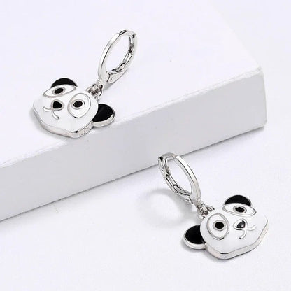 Panda Face Ring & Earring Set