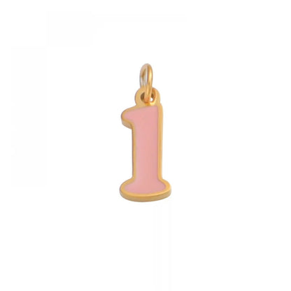 Colorful Enamel Letter Necklace