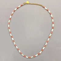 White & Coral