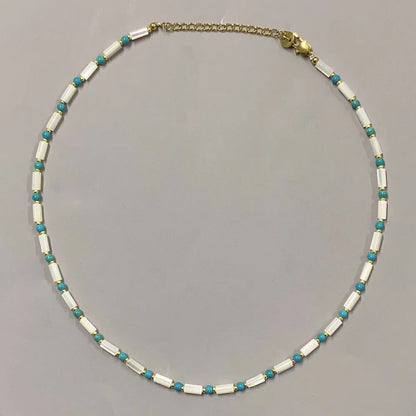 Multi-Strand Coral & Jade Beaded Necklace