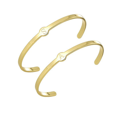 Personalized Initial Cuff Bracelet