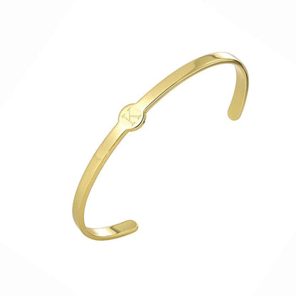 Personalized Initial Cuff Bracelet