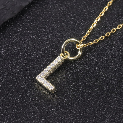Crystal Letter L Pendant