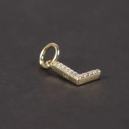 Crystal Letter L Pendant