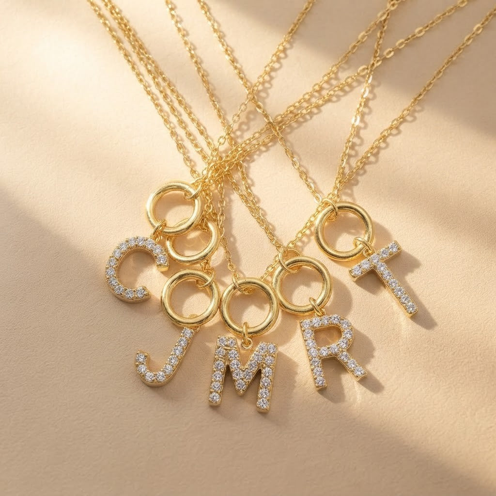 Crystal Letter L Pendant
