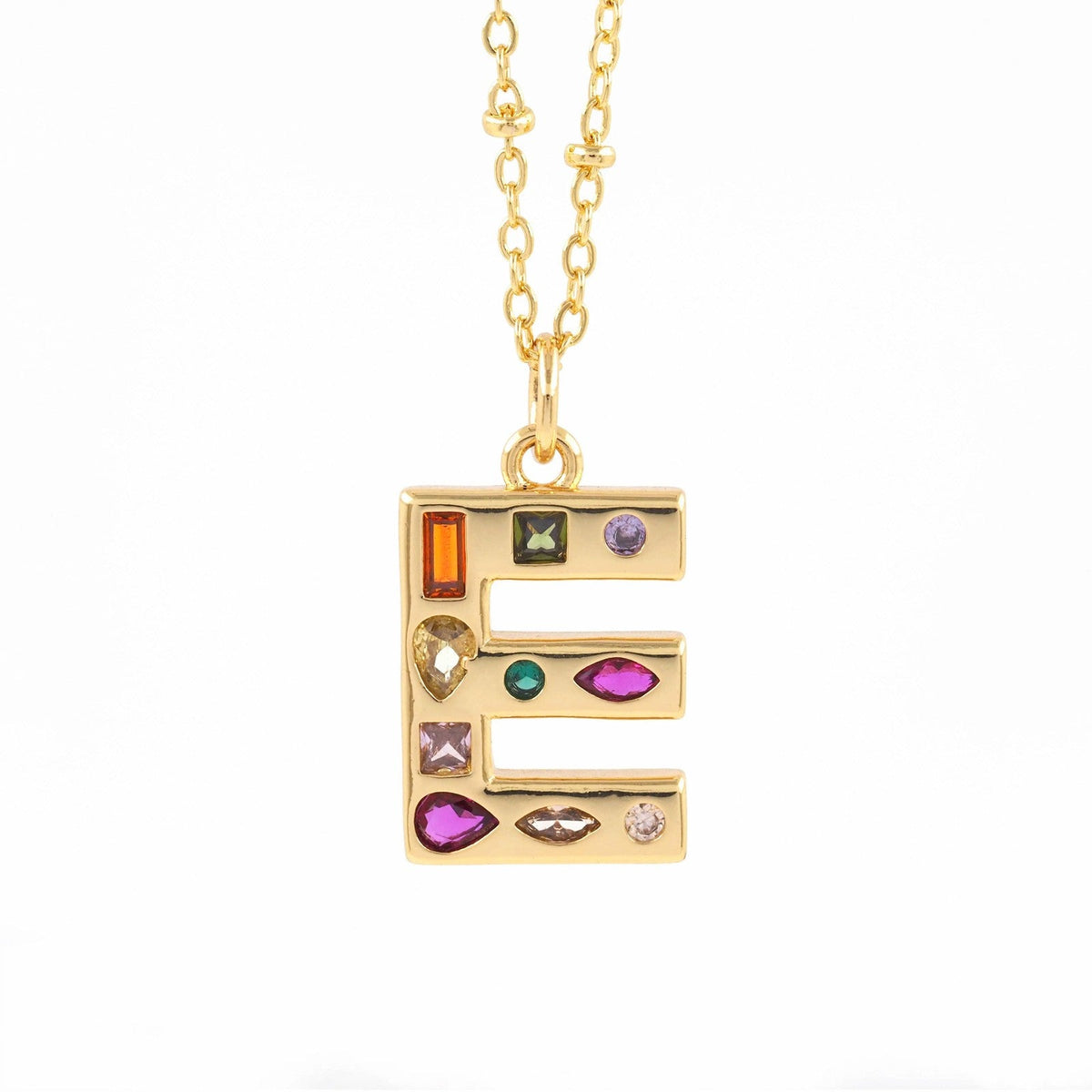Colorful Initial Necklace
