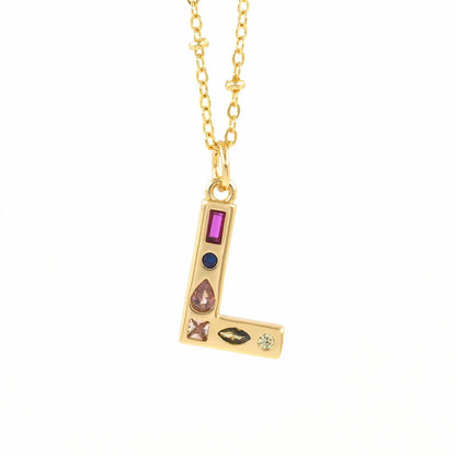 Colorful Initial Necklace